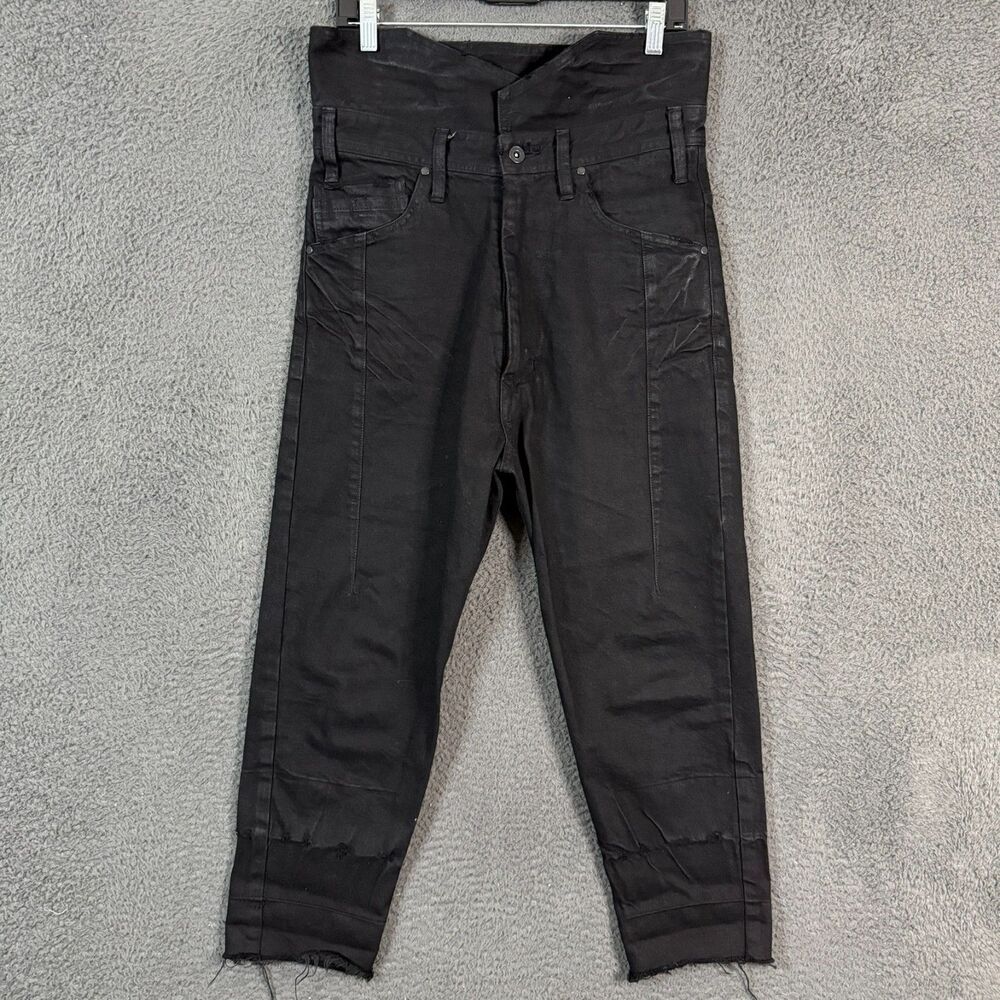 JULIUS Jeans Mens 1 (30x22) Black Neuromantika High Rise Baggy Cropped FW 17/18